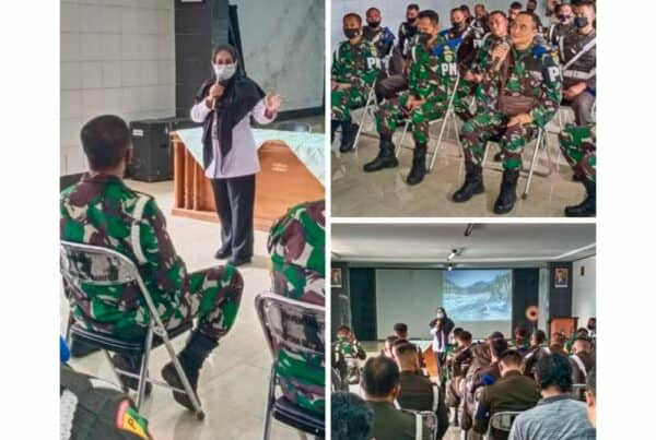 BNNK Garut Gelar Penyuluhan Bahaya Narkoba dan Test Urine Anggota Denpom III/2 Garut Garut