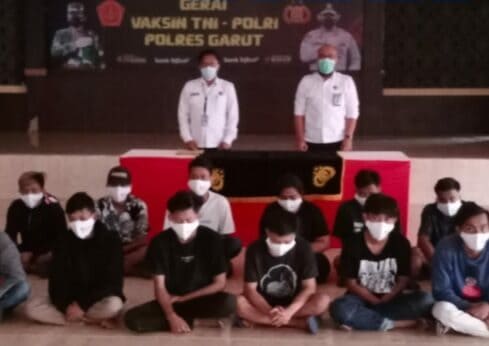 BNNK Garut Tes Urine Hasil OPS Tim Sancang Polres Garut