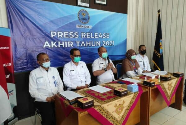 Press Release Akhir Tahun Badan Narkotika Nasional Kabupaten Garut TA. 2021