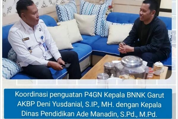 BNNK Garut Lakukan Koordinasi Penguatan P4GN dengan Disdik Garut