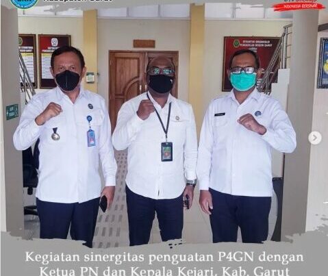 BNNK Garut Lakukan Sinergitas Penguatan P4GN dengan Ketua PN dan Kepala Kejari Kabupaten Garut