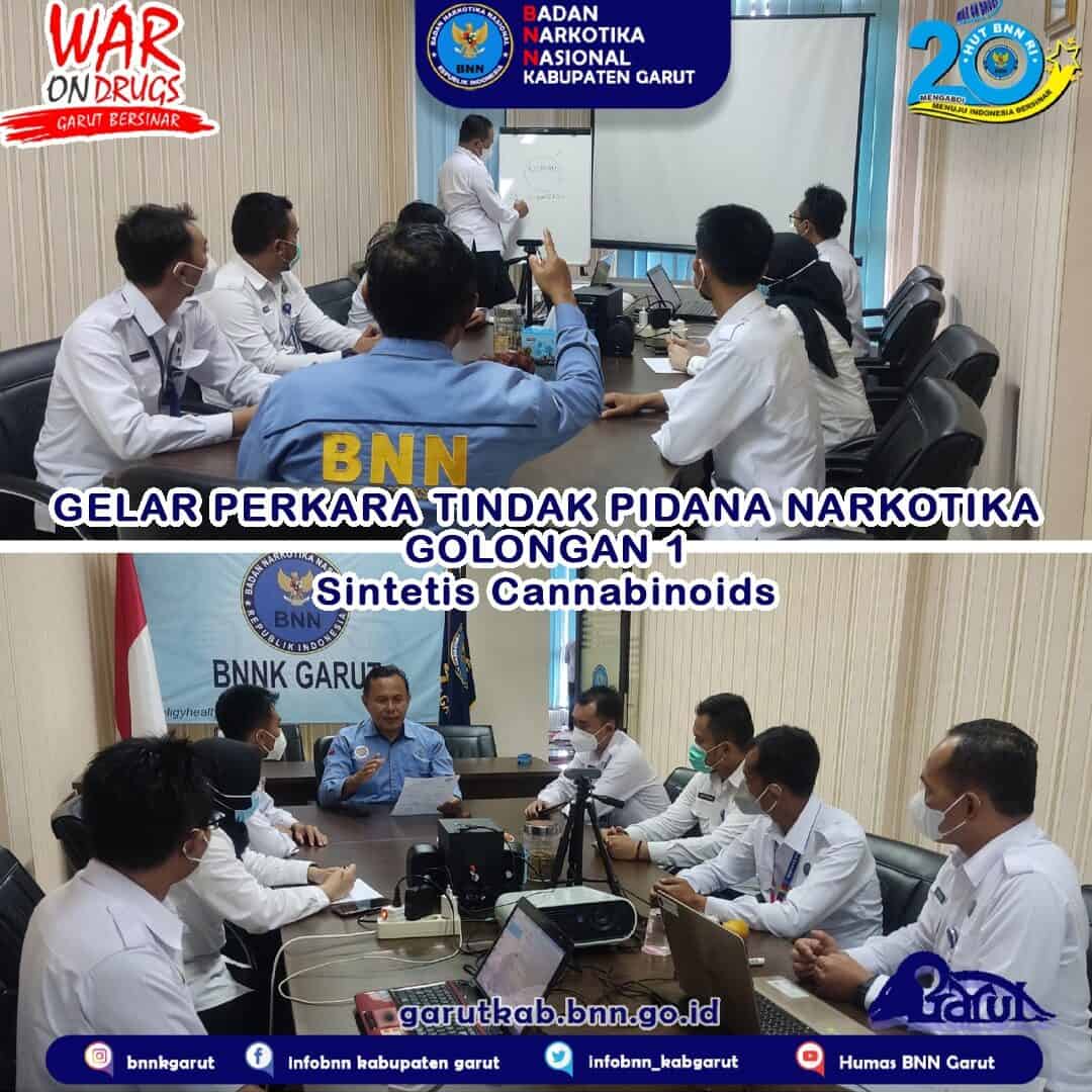 BNNK Garut Gelar Pekara Tindak Pidana Narkotika
