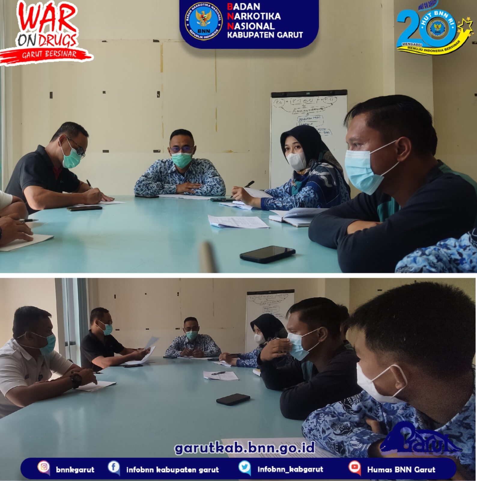 Tim Pembangunan Zona Integritas (ZI) BNNK Garut adakan Rapat Penyusunan SOP 2022