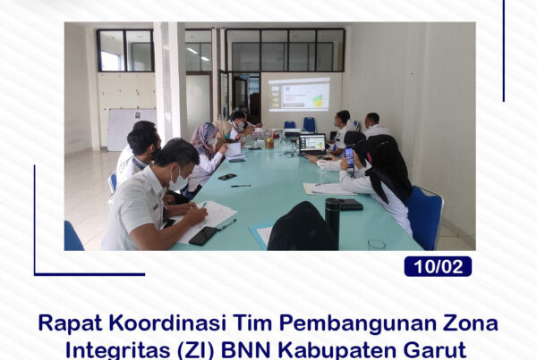 BNNK Garut Gelar Rapat Koordinasi Tim Pembangunan Zona Integritas (ZI)