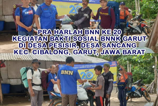 PRA Harlah BNN Ke-20, BNNK Garut Adakan Baksos di Desa Pesisir, Sancang Garut