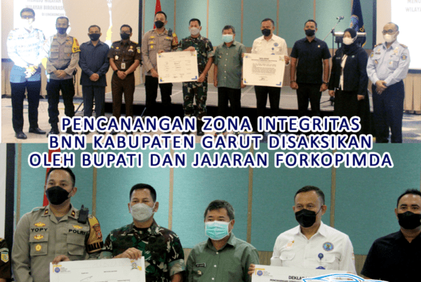 BNNK Garut Gelar Pencanangan ZI Bersama Bupati dan Forkopimda
