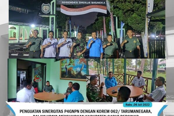 BNNK Garut Laksanakan Penguatan Sinergitas P4GN dengan KOREM 062/ Tarumanegara