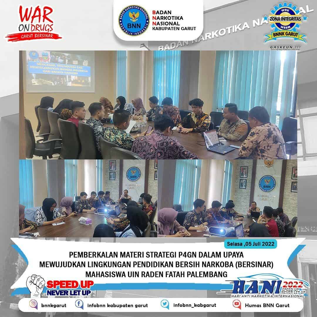 Pembekalan Materi Strategi P4GN kepada Mahasiswa UIN Raden Fatah Palembang