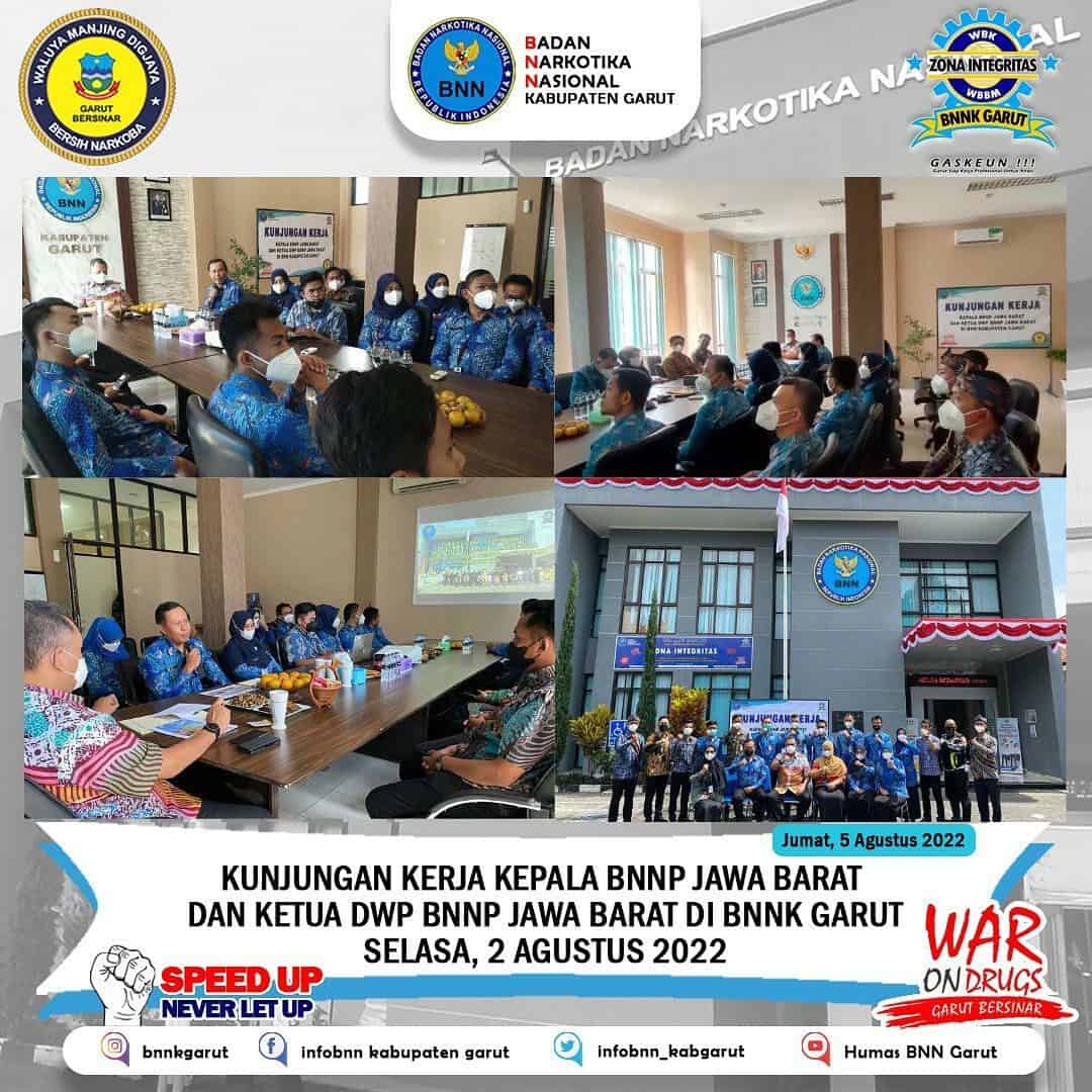 Kunjungan Kerja Kepala dan Ketua DWP BNNP Jawa Barat di BNNK Garut