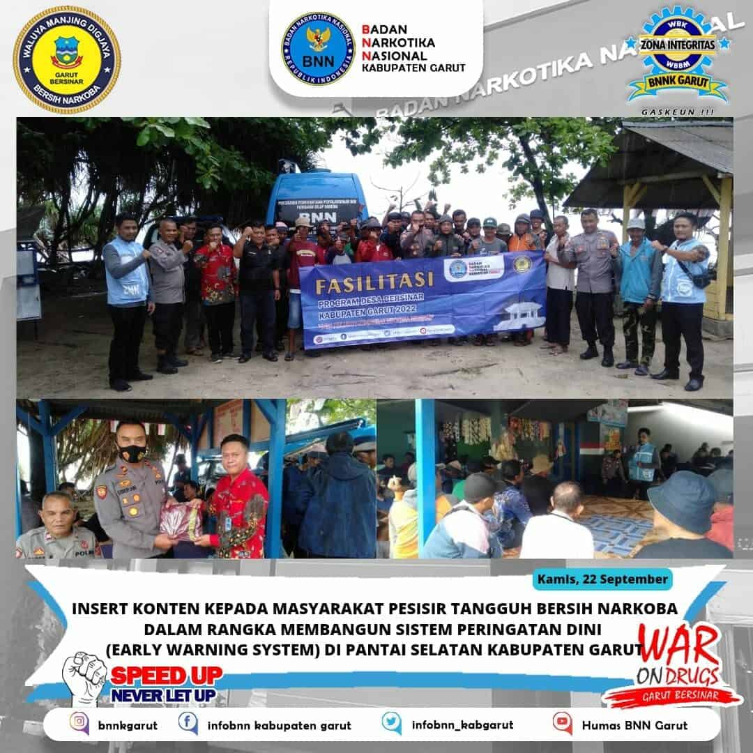 BNNK Garut Bangun Early Warning System dari Ancaman Penyalahgunaan dan Penyelundupan Narkoba Via Laut BNNK Garut Bangun Early Warning System dari Ancaman Penyalahgunaan dan Penyelundupan Narkoba Via Laut