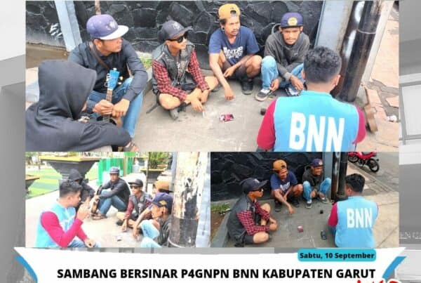 BNNK Garut Adakan Piket Siaga Sambang Bersinar di Lingkungan Komunitas Funk Rock