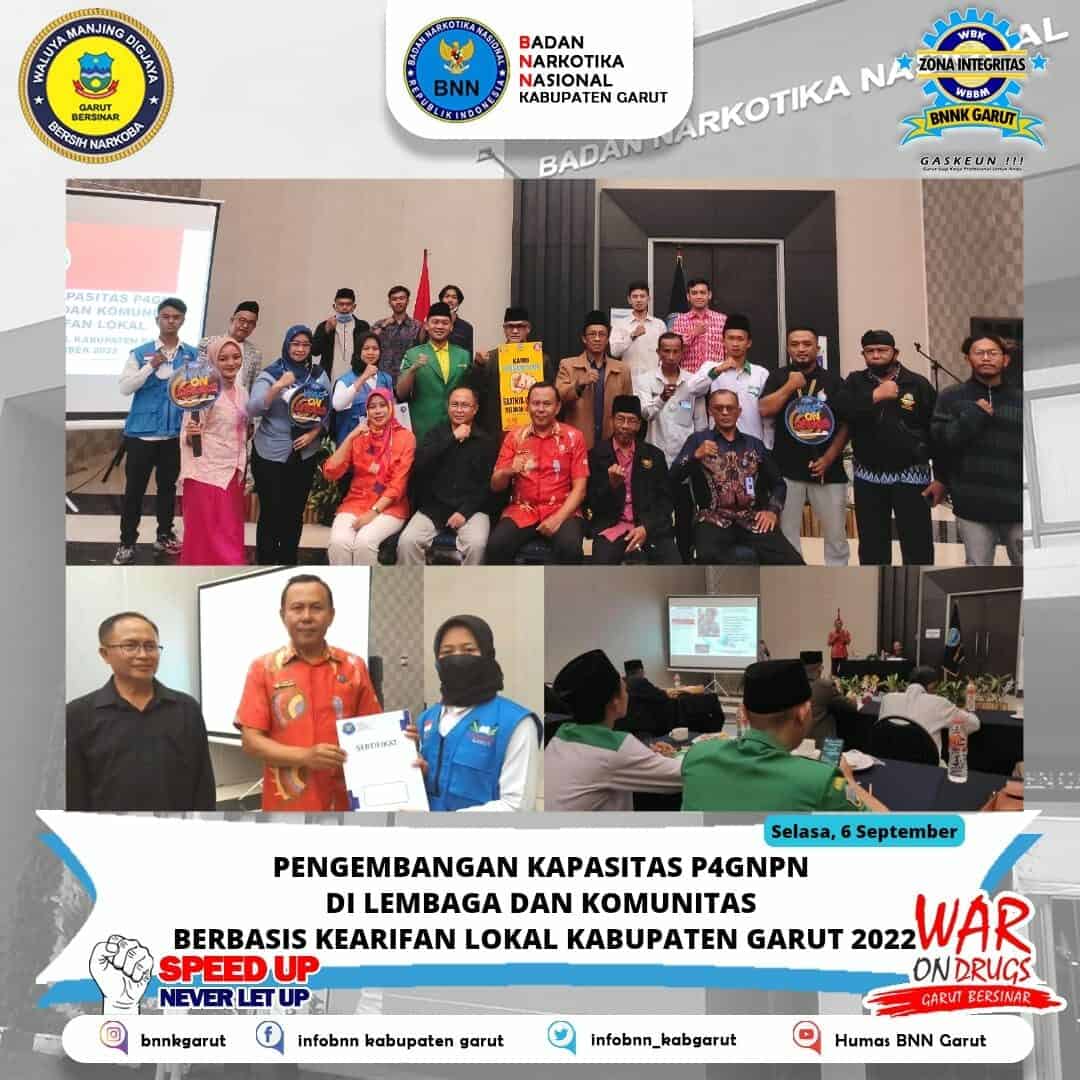 BNNK Garut Gelar Pengembangan Kapasitas P4GNPN di Lembaga dan Komunitas Berbasis Kearifan Lokal
