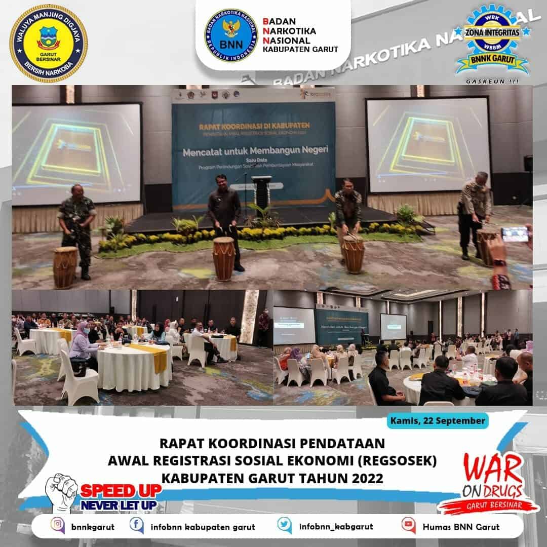 BNNK Garut Hadiri Rapat Koordinasi Pendataan Awal Registrasi Sosial Ekonomi Kabupaten Garut Tahun 2022 BNNK Garut Hadiri Rapat Koordinasi Pendataan Awal Registrasi Sosial Ekonomi Kabupaten Garut Tahun 2022