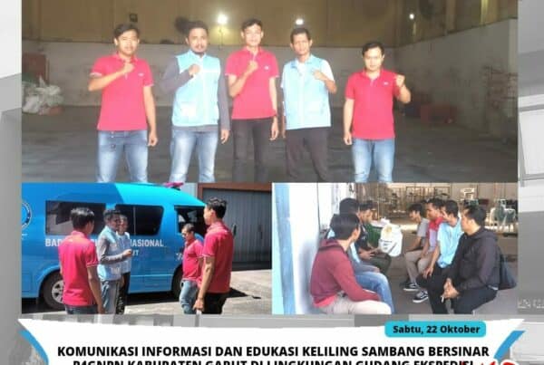 BNNK Garut Gelar Keliling Sambang Garut Bersinar di Lingkungan Pekerja