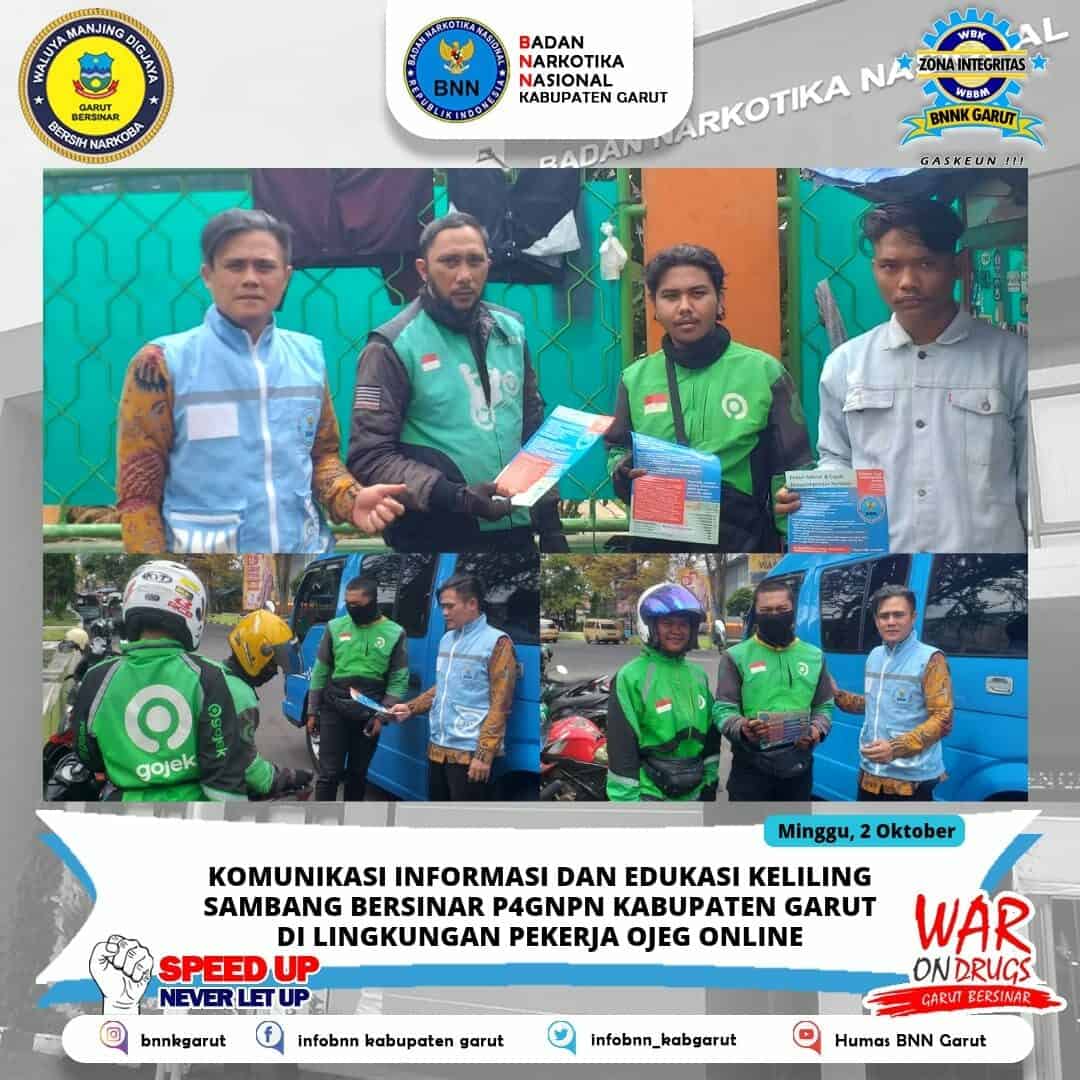 BNNK Garut Gelar Keliling Sambang Garut Bersinar di Lingkungan Pekerja BNNK Garut Gelar Keliling Sambang Garut Bersinar di Lingkungan Pekerja