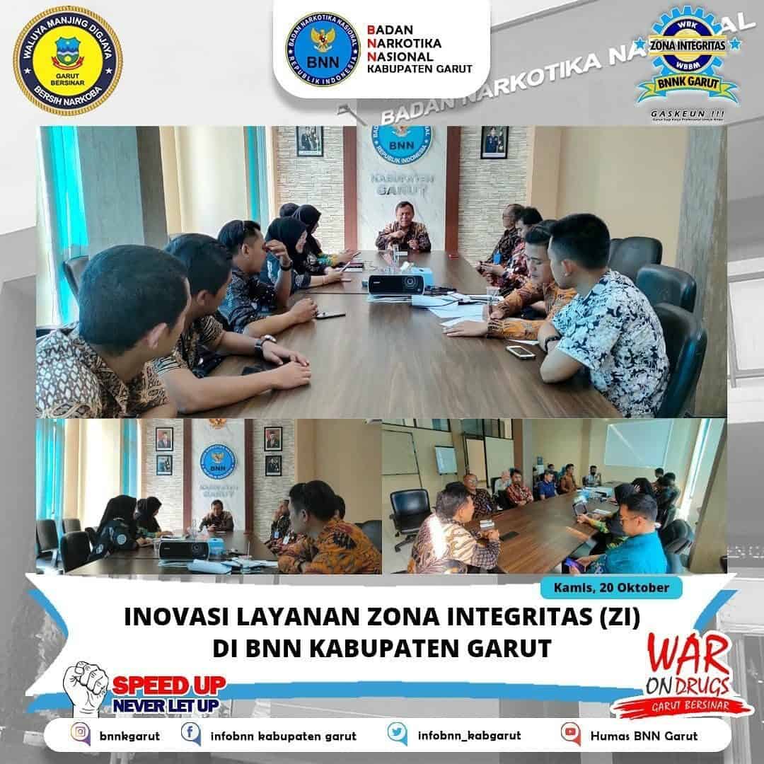BNNK Garut Laksanakan Rapat Inovasi Zona Integritas BNNK Garut Laksanakan Rapat Inovasi Zona Integritas