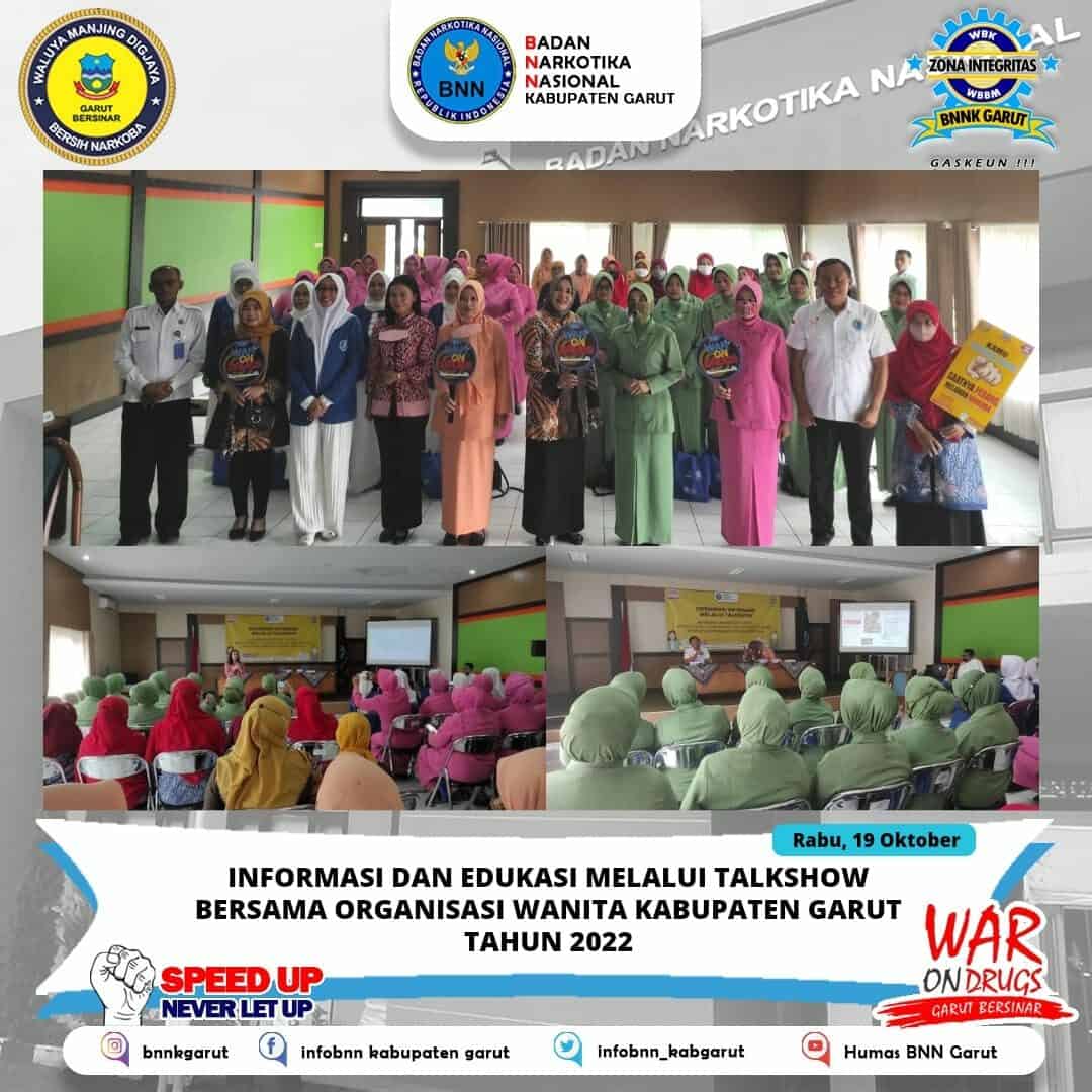 BNNK Garut Adakan Giat IE P4GN Melalui Talkshow Bersama Organisasi Wanita Kab. Garut Tahun 2022 BNNK Garut Adakan Giat IE P4GN Melalui Talkshow Bersama Organisasi Wanita Kab. Garut Tahun 2022
