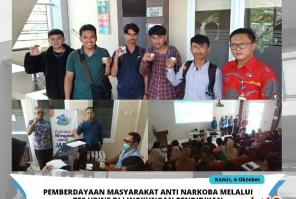 Dayamas Anti Narkoba Melalui Test Urine digelar di FMIPA UNIGA T.A 2022
