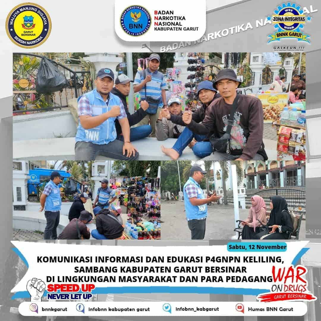 BNNK Garut Adakan Keliling Sambang Garut Bersinar di Lingkungan Masyarakat dan Para Pedagang di Kabupaten Garut BNNK Garut Adakan Keliling Sambang Garut Bersinar di Lingkungan Masyarakat dan Para Pedagang di Kabupaten Garut