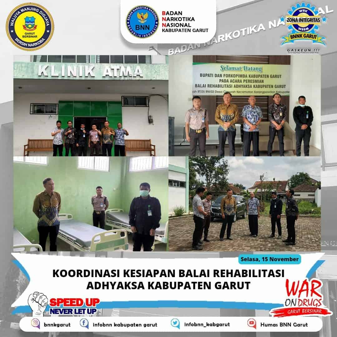 BNNK Garut Laksanakan Koordinasi Kesiapan Balai Rehabilitasi Adhyaksa Kabupaten Garut BNNK Garut Laksanakan Koordinasi Kesiapan Balai Rehabilitasi Adhyaksa Kabupaten Garut