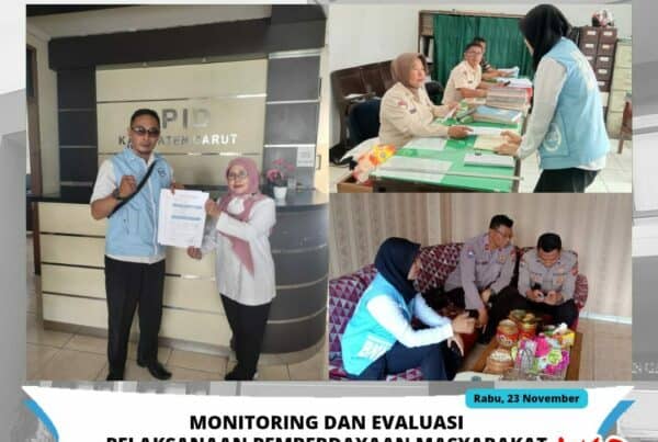 BNNK Garut Adakan Monev Pelaksanaan Pemberdayaan Masyarakat
