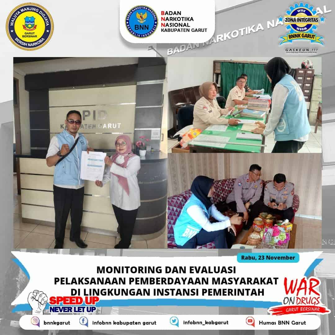BNNK Garut Adakan Monev Pelaksanaan Pemberdayaan Masyarakat BNNK Garut Adakan Monev Pelaksanaan Pemberdayaan Masyarakat