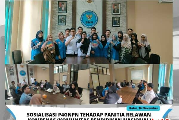 BNNK Garut Gelar Sosialisasi P4GNPN terhadap Panitia Relawan KOMPENAS Cab. Garut