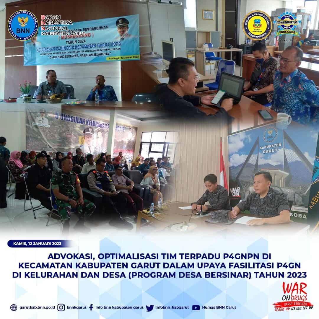 BNNK Garut Perkuat Advokasi dan Optimalisasi Tim Terpadu P4GNPN BNNK Garut Perkuat Advokasi dan Optimalisasi Tim Terpadu P4GNPN