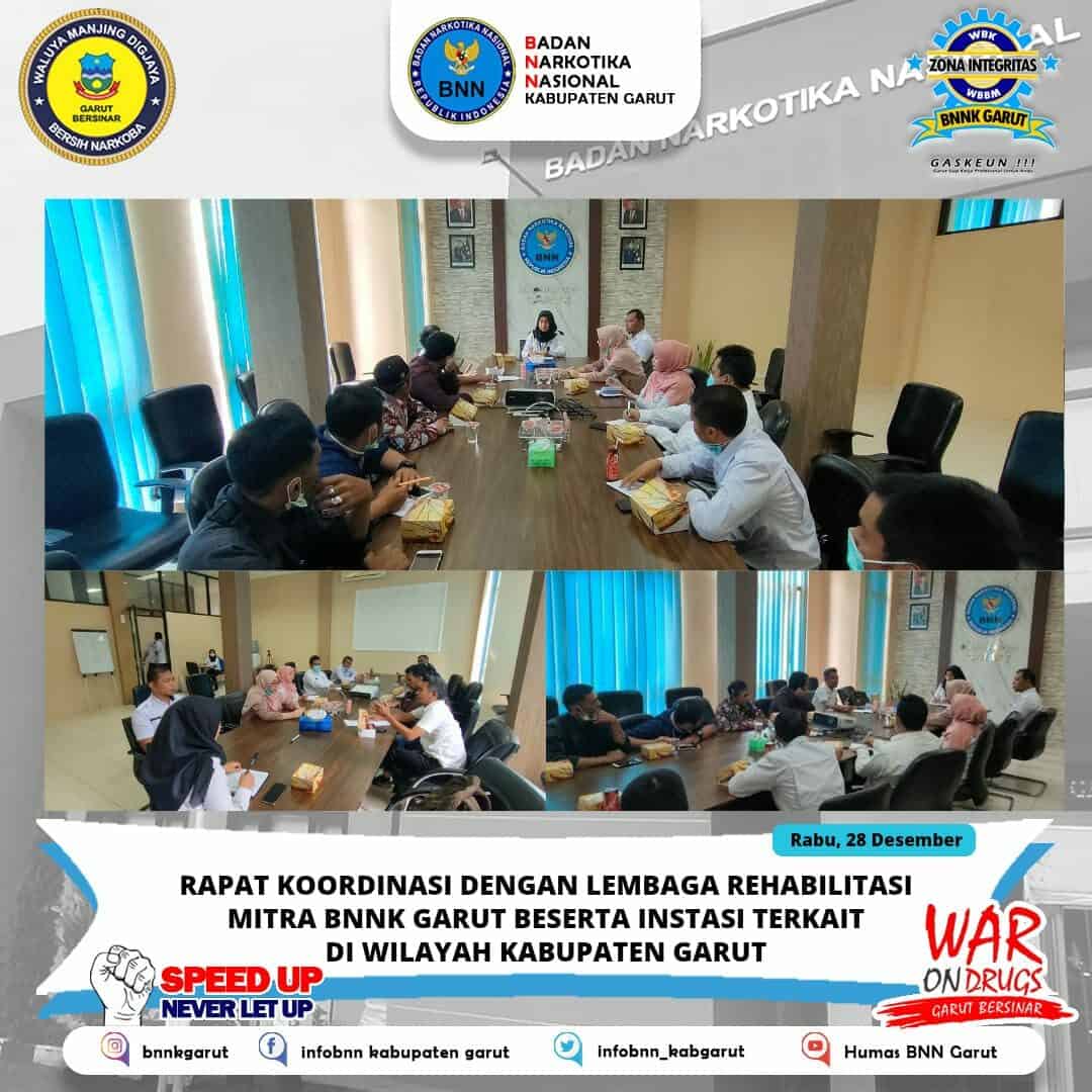 BNNK Garut Gelar Rakor dengan Lembaga Rehabilitasi Mitra BNN BNNK Garut Gelar Rakor dengan Lembaga Rehabilitasi Mitra BNN