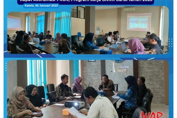 BNNK Garut Adakan Rapat Koordinasi P4GNPN Tahun 2023