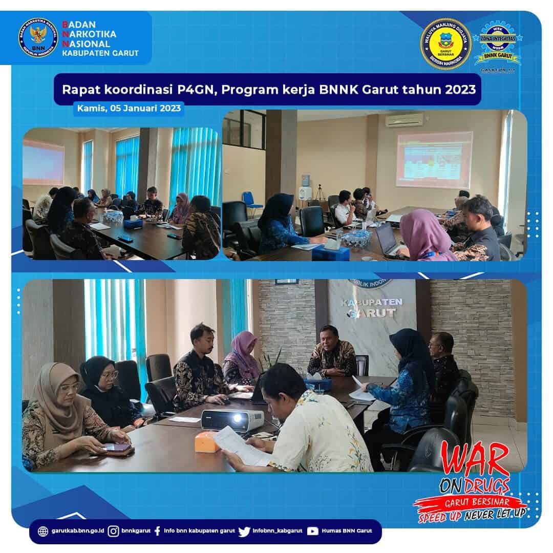 BNNK Garut Adakan Rapat Koordinasi P4GNPN Tahun 2023 BNNK Garut Adakan Rapat Koordinasi P4GNPN Tahun 2023