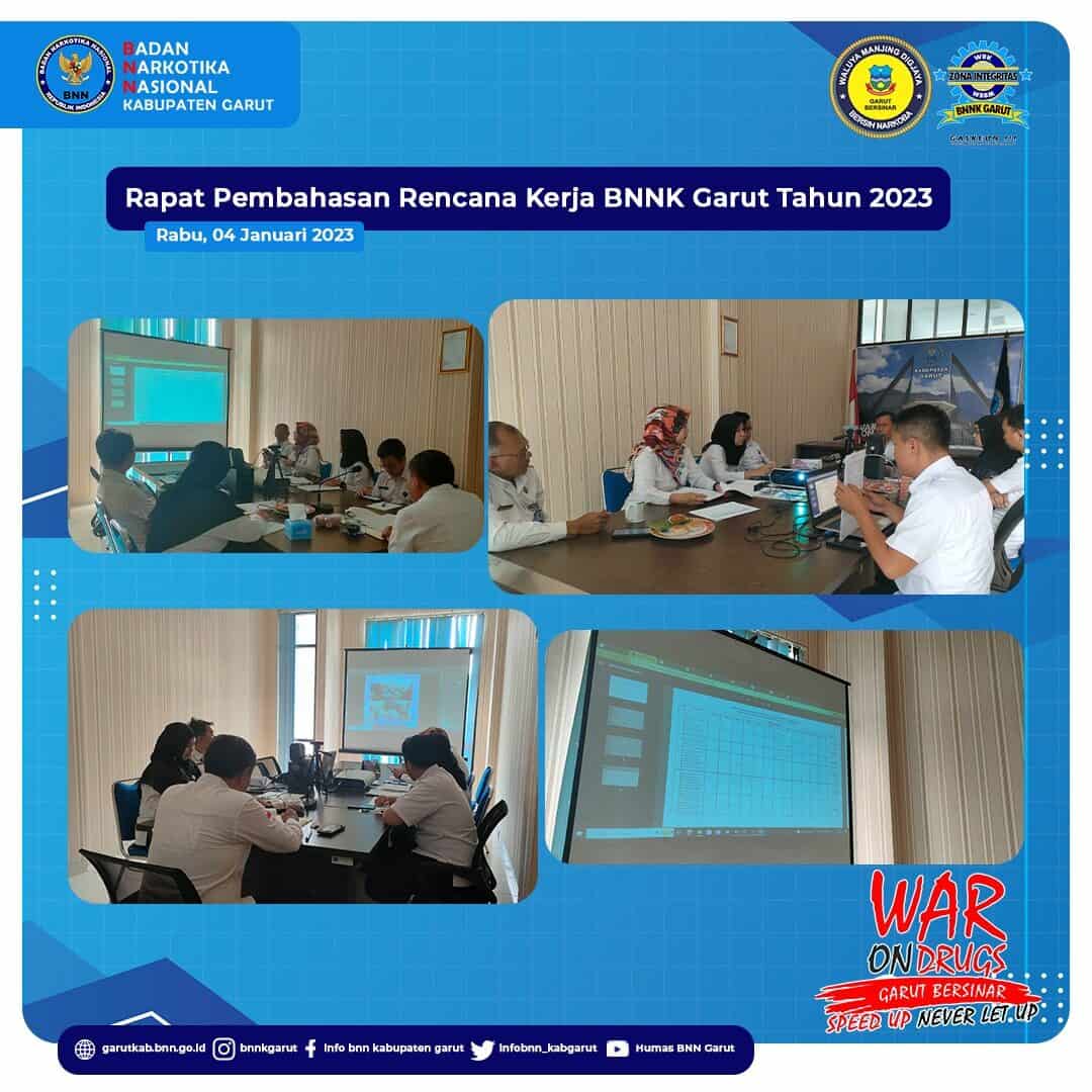 BNNK Garut Bahas Rencana Kerja Tahun 2023 BNNK Garut Bahas Rencana Kerja Tahun 2023