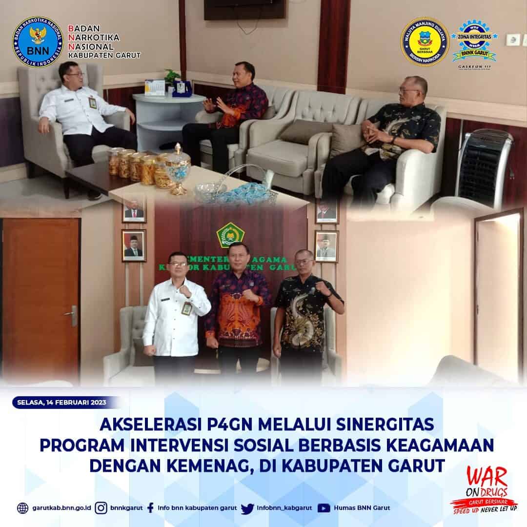 Akselerasi P4GN, BNNK Garut Gelar Sinergitas Program Intervensi Sosial Berbasis Keagamaan dengan Kemenag Garut Akselerasi P4GN, BNNK Garut Gelar Sinergitas Program Intervensi Sosial Berbasis Keagamaan dengan Kemenag Garut