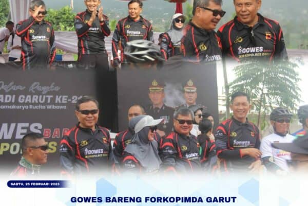 Dalam Rangka Hari Jadi Garut Ke-210, BNNK Garut ikuti Gowes Bareng Kapolres