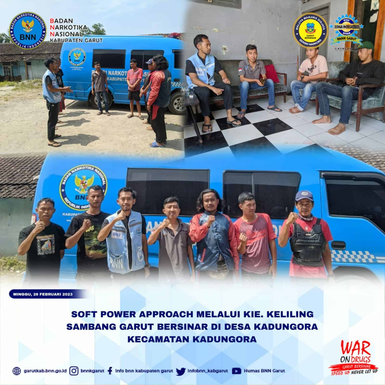 Perkuat Strategi Soft Power Approach, BNNK Garut Gelar KIE Keliling Sambang Bersinar