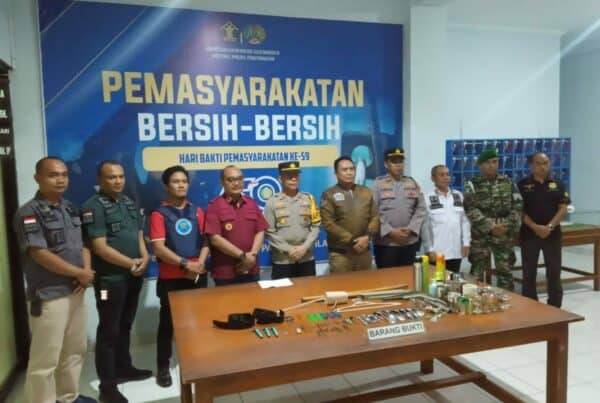 Peringati Hari Bakti Pemasyarakatan Ke-59 Tahun 2023, BNNK Garut Ikuti Ops Gabunganan