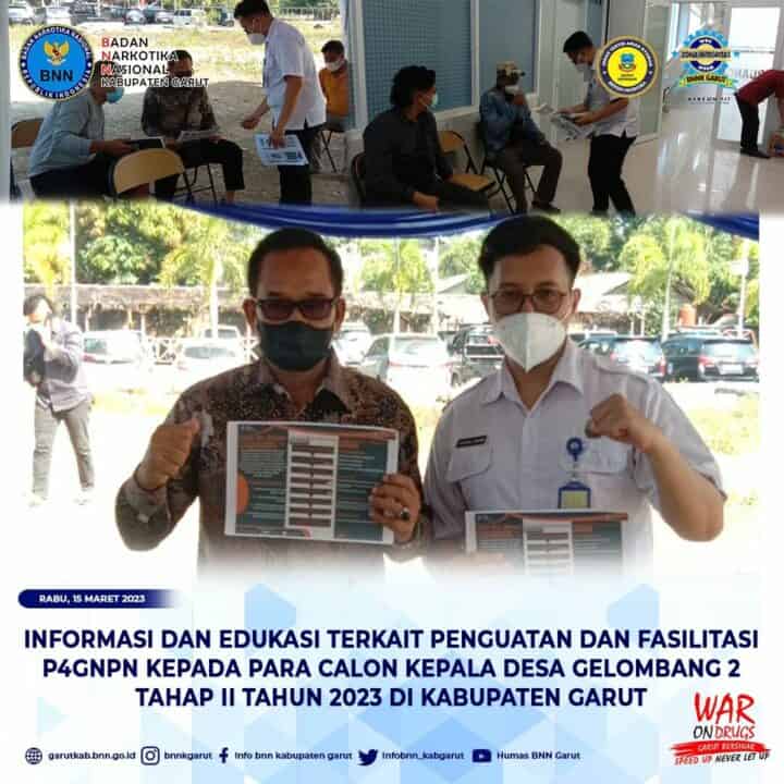 BNNK Garut Gelar Penguatan dan Fasilitasi P4GNPN Kepada Para Calon Kepala Desa
