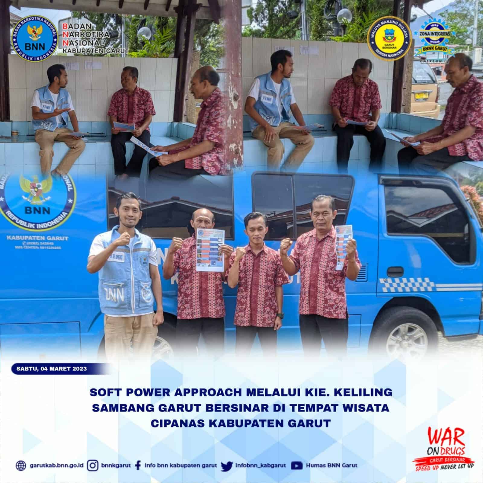 BNNK Garut Laksanakan Soft Power Approach melalui KIE. Keliling Sambang Garut BERSINAR BNNK Garut Laksanakan Soft Power Approach melalui KIE. Keliling Sambang Garut BERSINAR