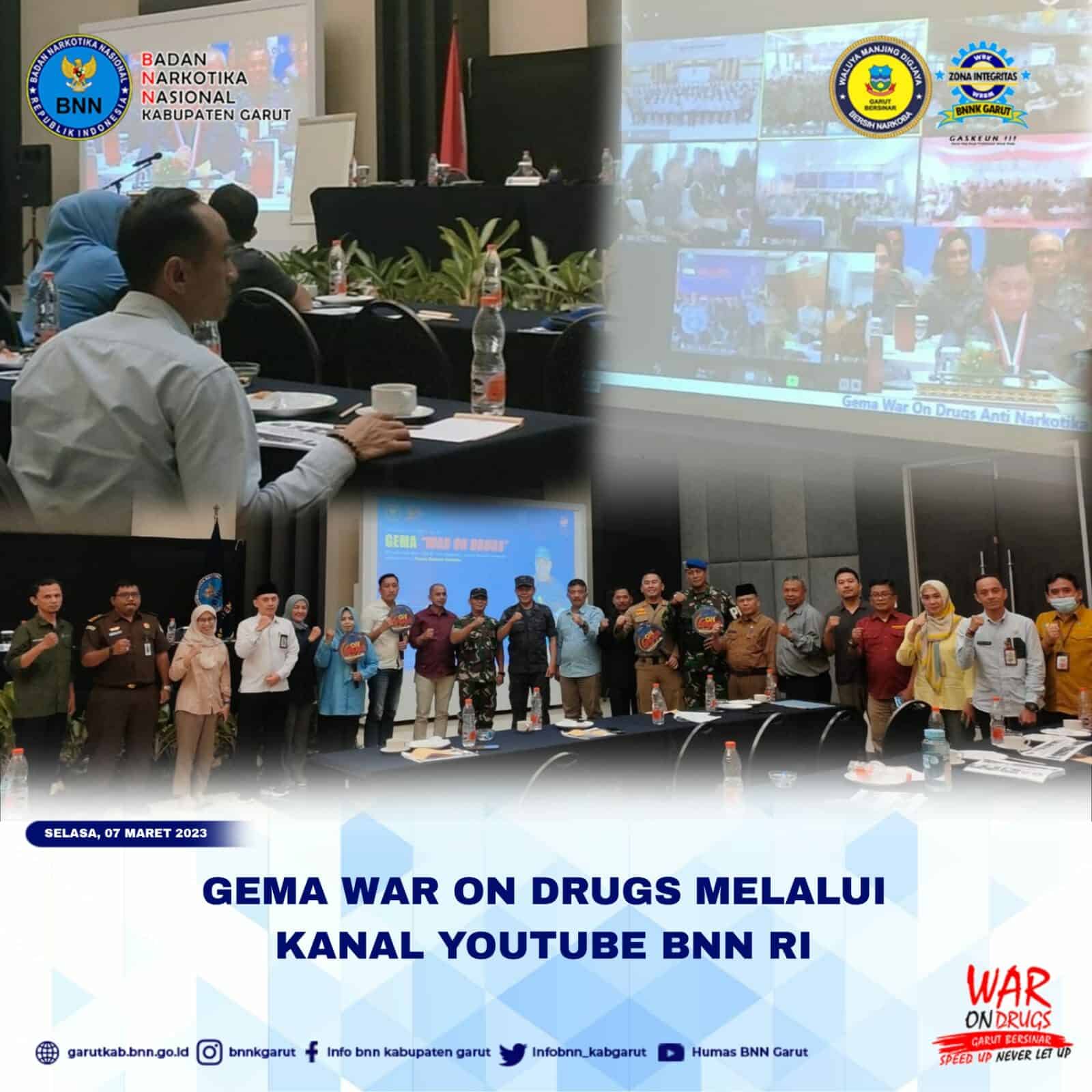 BNNK Garut Ikuti Kegiatan "Gema War On Drugs Anti Narkotika". BNNK Garut Ikuti