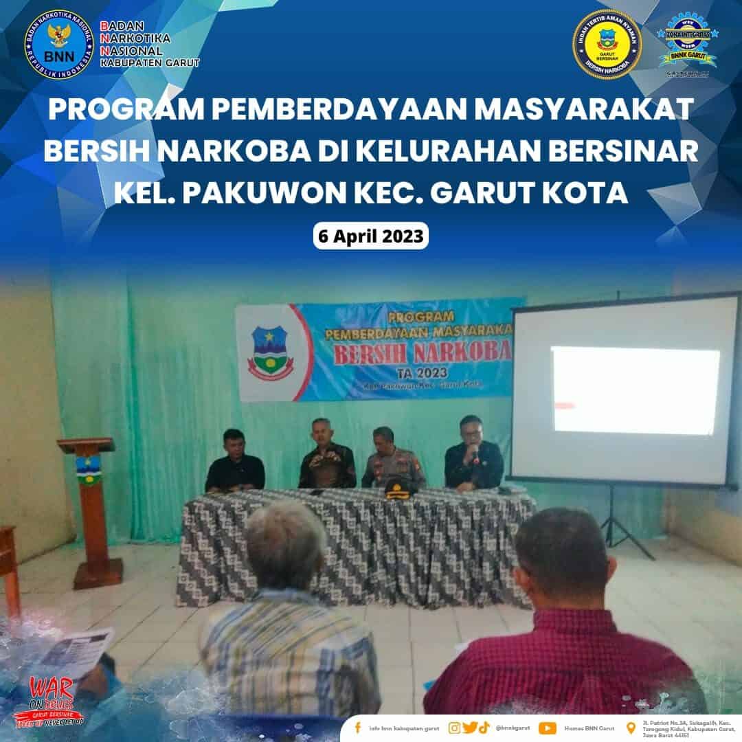 BNNK Garut Adakan Program Pemberdayaan Masyarakat BERSINAR di Kelurahan Pakuwon BNNK Garut Adakan Program Pemberdayaan Masyarakat BERSINAR di Kelurahan Pakuwon