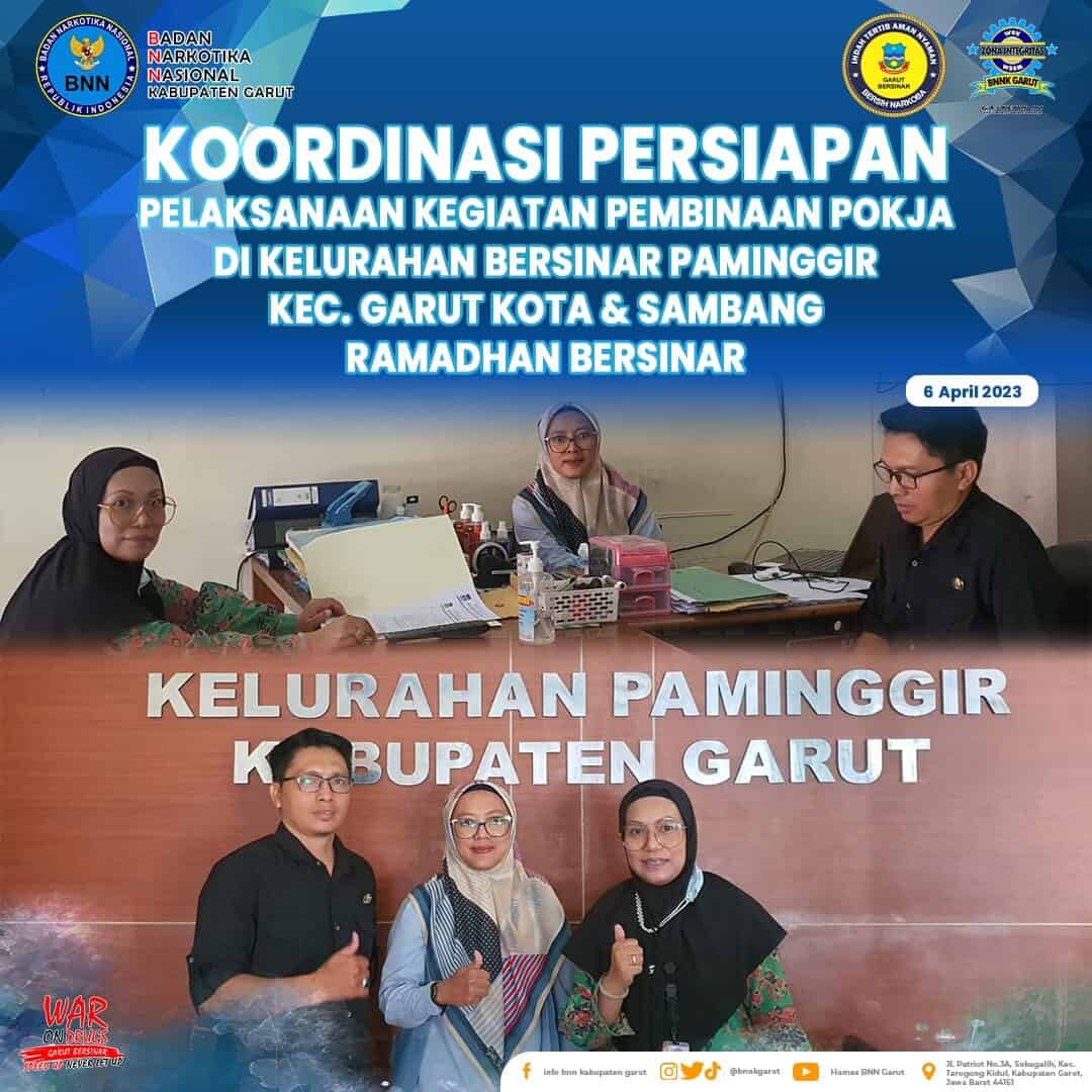 Perkuat P4GN, BNNK Garut Laksanakan Koordinasi dan Persiapan Pembinaan Pokja Bersinar Perkuat P4GN, BNNK Garut Laksanakan Koordinasi dan Persiapan Pembinaan Pokja Bersinar