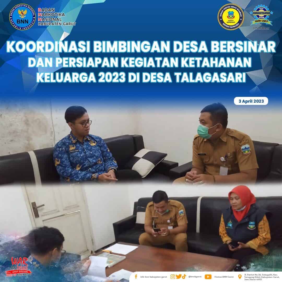 Perkuat P4GN, BNNK Garut Gelar Koordinasi dan Asistensi Desa Bersinar