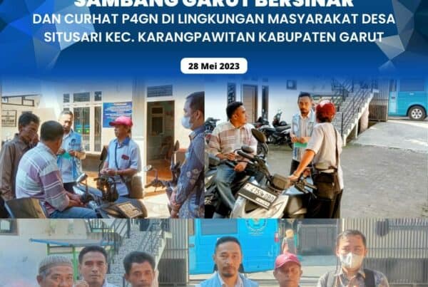 Laksanakan Sambang Garut Bersinar dan Curhat P4GN, BNNK Garut Perkuat P4GN