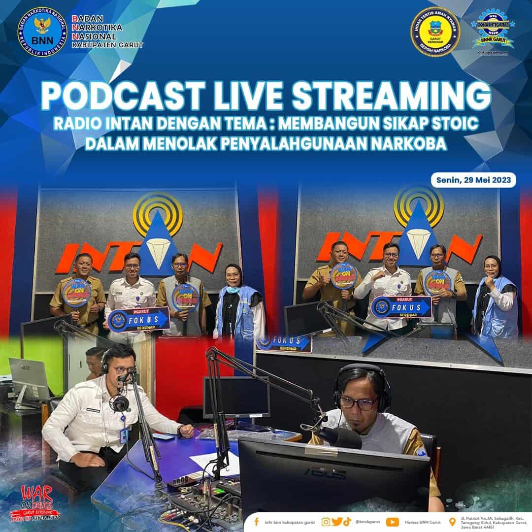 BNNK Garut Gelar Podcast P4GN Live Streaming Radio Intan BNNK Garut Gelar Podcast P4GN Live Streaming Radio Intan