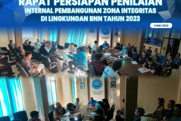 BNNK Garut Gelar Rapat Persiapan Penilaian Internal Pembangunan ZI