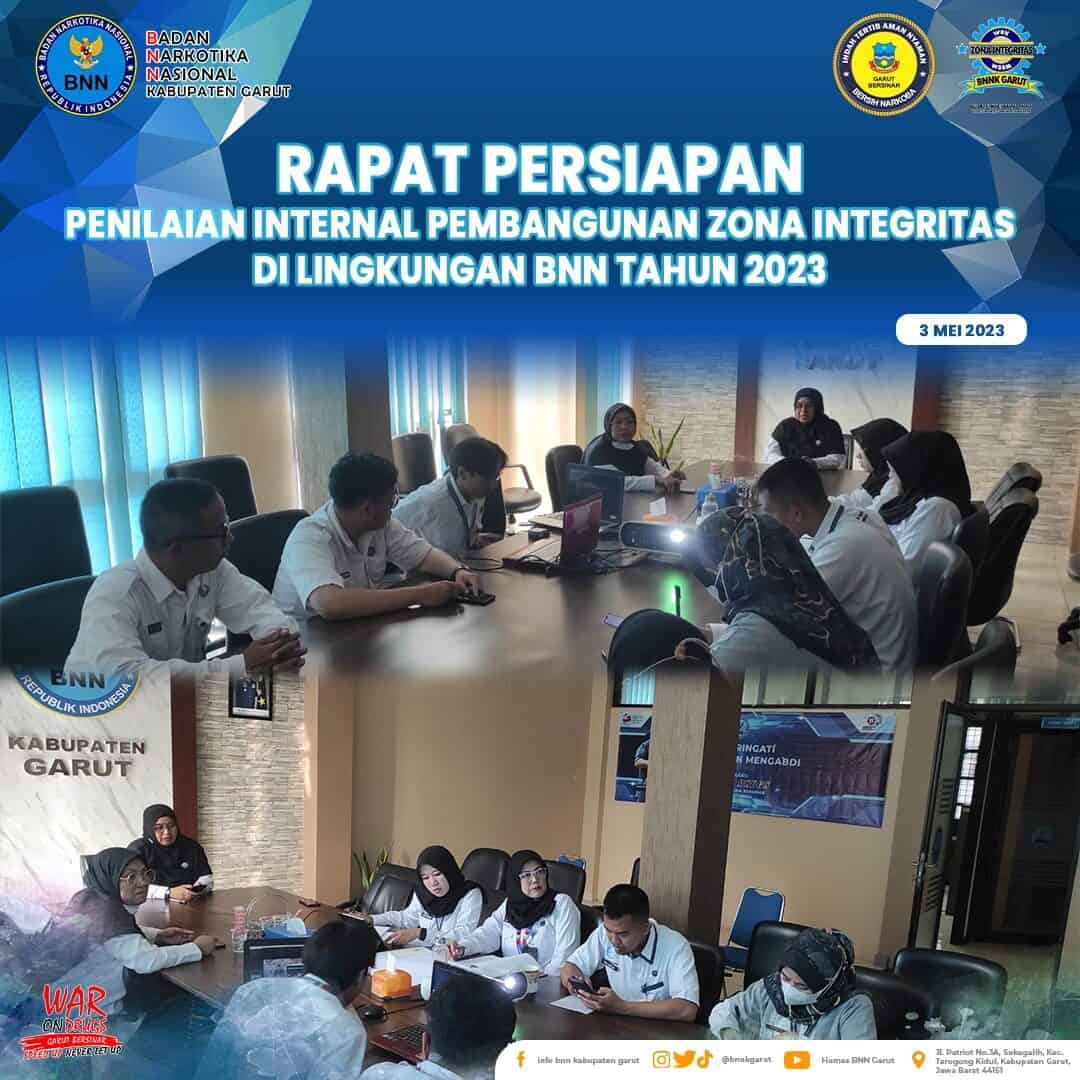 Perkuat Pembangunan ZI, BNNK Garut Gelar Rapat Internal Perkuat Pembangunan ZI, BNNK Garut Gelar Rapat Internal