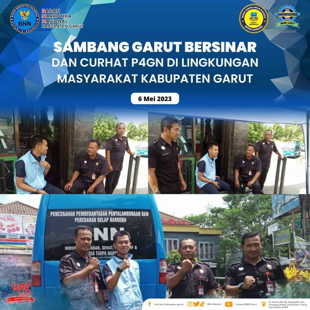 BNNK Garut Gelar Sambang Garut Bersinar dan Curhat P4GN Guna Perkuat P4GN