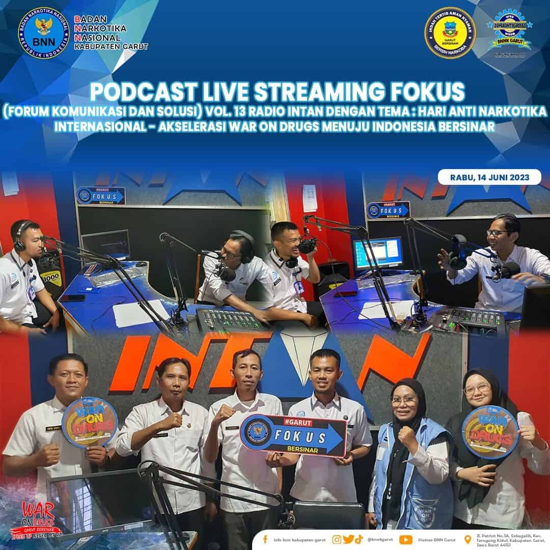 BNNK Garut Gelar Podcast P4GN Live Streaming "Fokus" Radio Intan BNNK Garut Gelar Podcast P4GN Live Streaming “Fokus” Radio Intan