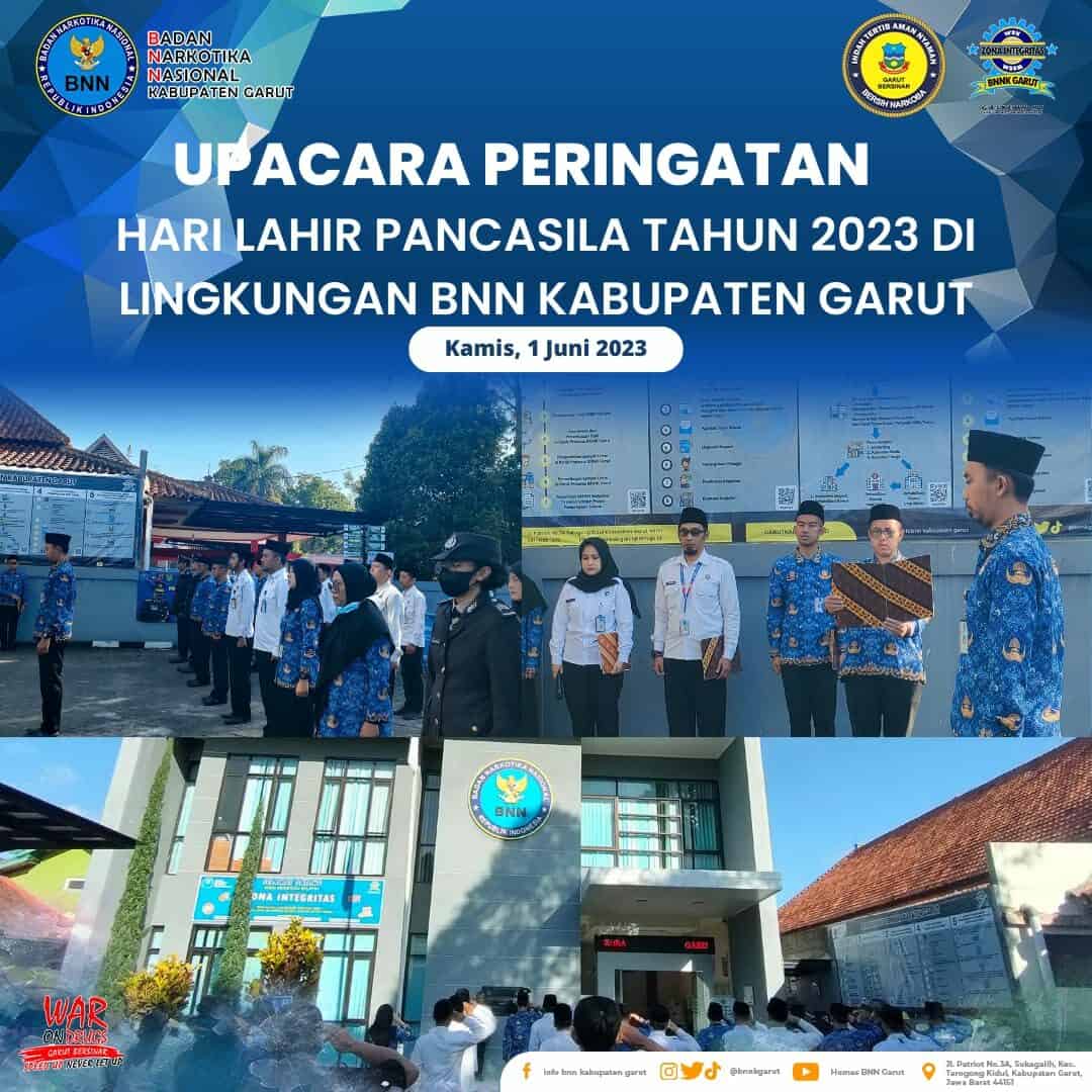 BNNK Garut Peringati Hari Lahir Pancasila Tahun 2023 BNNK Garut Peringati Hari Lahir Pancasila Tahun 2023