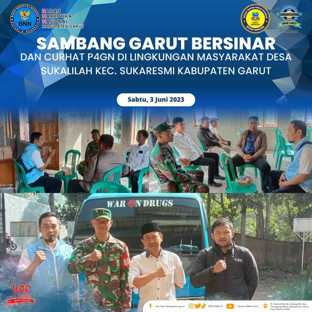 Sambang Garut Bersinar dan Curhat P4GN, BNNK Garut Perkuat P4GN Laksanakan Sambang Garut Bersinar dan Curhat P4GN, BNNK Garut Perkuat P4GN